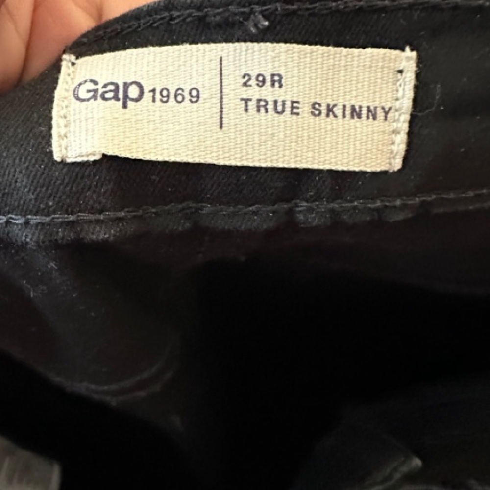 Gap True Skinny Black‎ Jeans - Picture 5 of 6
